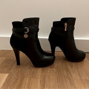 Leather ankle boots
